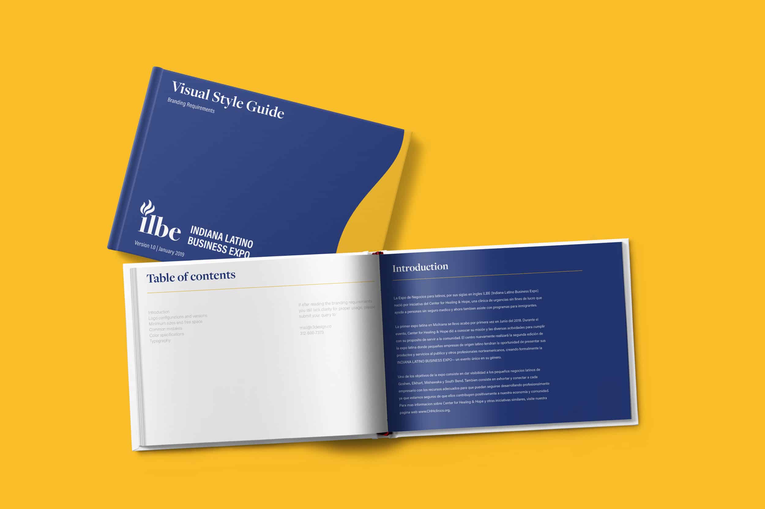 project_ilbe_visual-guideline-mockup ILBE visual guideline book mockup.