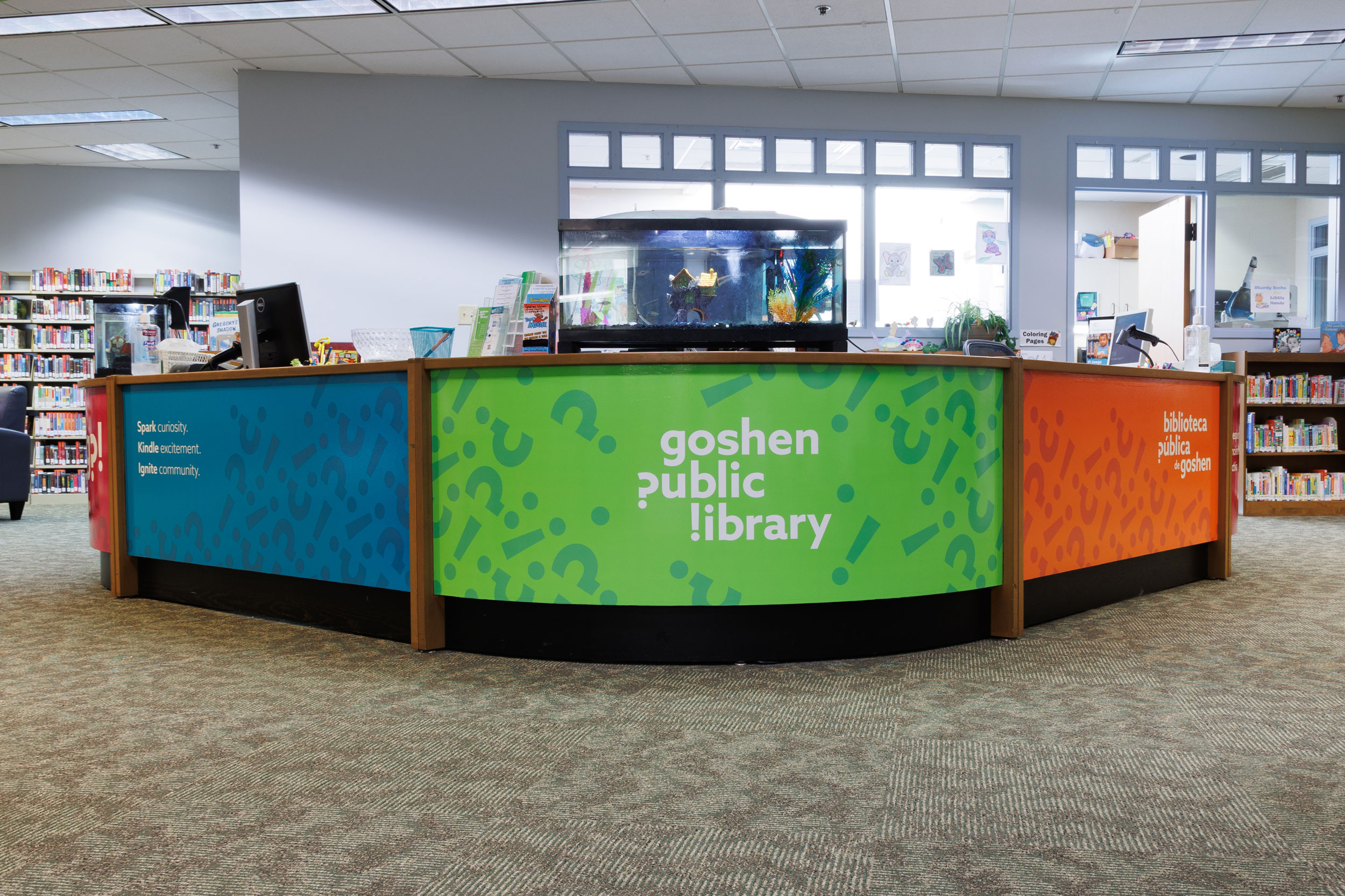 Goshen Public Library bookmark