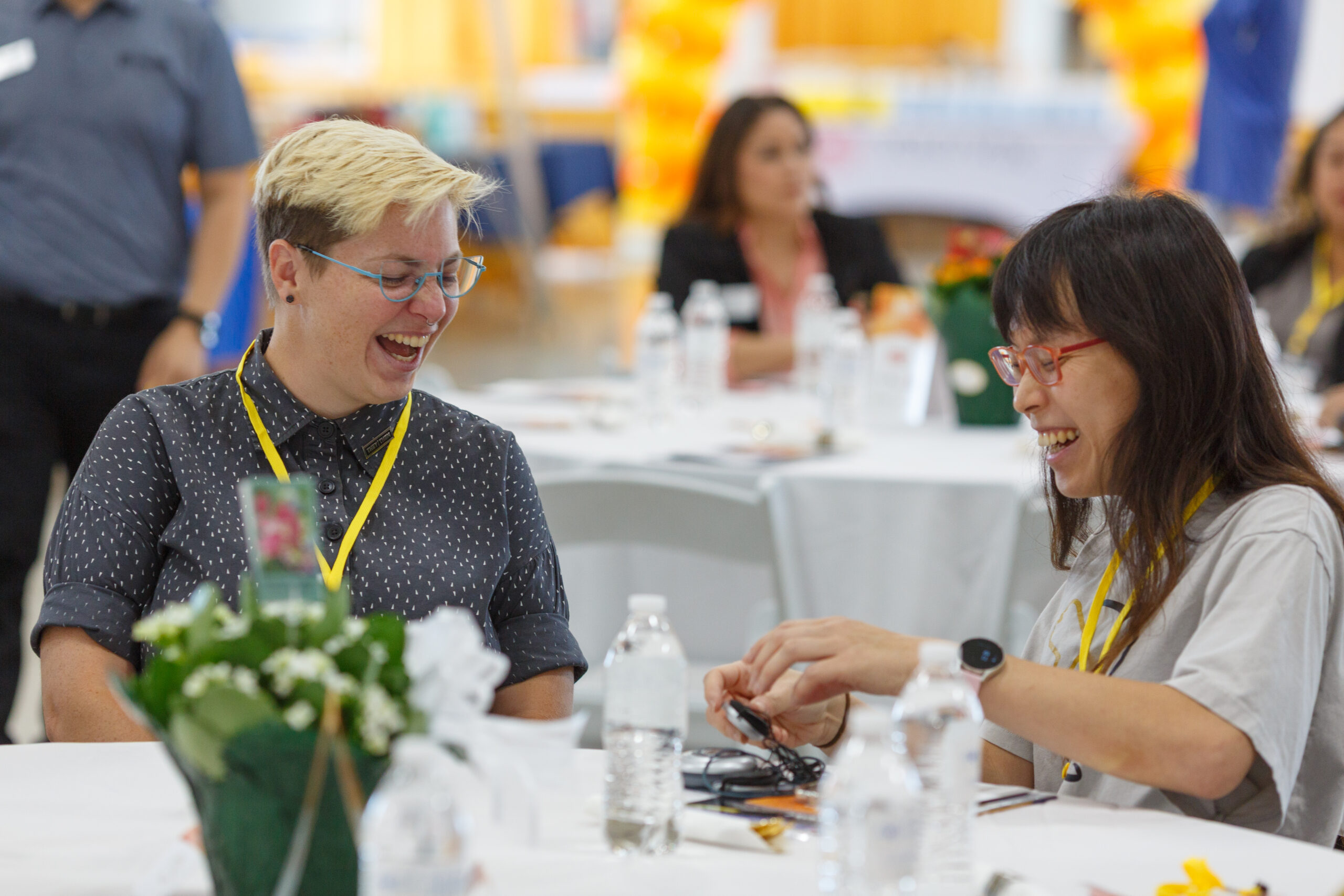 MARS Lauren giving pup treats.